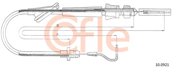 10.0921 COFLE Тросик газа (фото 1)