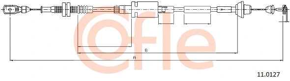 11.0127 COFLE Тросик газа (фото 1)