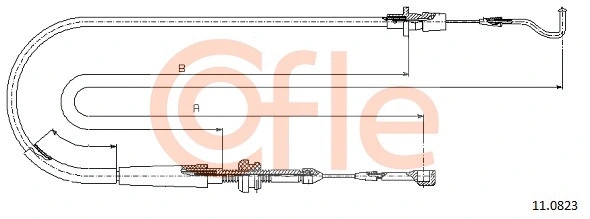11.0823 COFLE Тросик газа (фото 1)