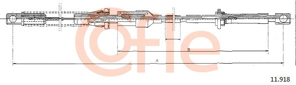 11.918 COFLE Тросик газа (фото 1)