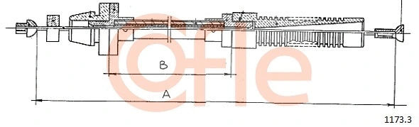 1173.3 COFLE Тросик газа (фото 1)