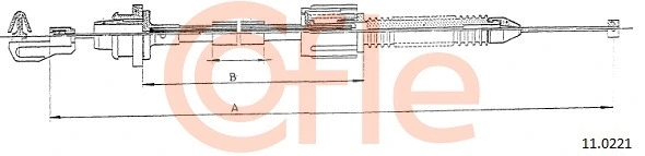 92.11.0221 COFLE Тросик газа (фото 1)
