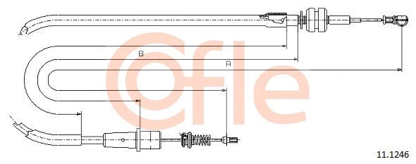 92.11.1246 COFLE Тросик газа (фото 1)