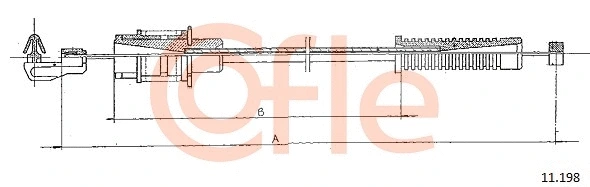 92.11.198 COFLE Тросик газа (фото 1)
