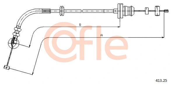 92.413.22 COFLE Тросик газа (фото 1)
