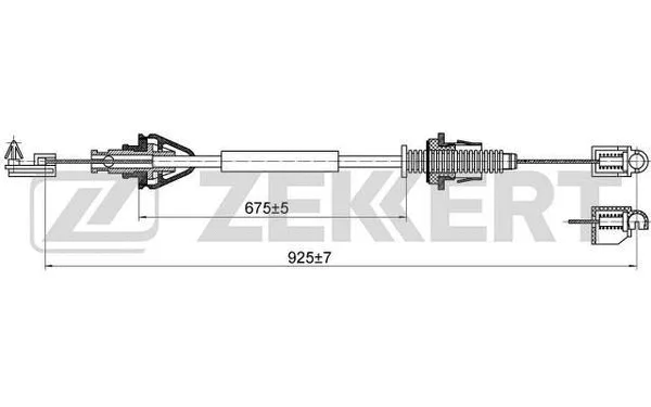 BZ-1164 ZEKKERT Тросик газа (фото 1)
