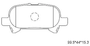 KD2750 ASIMCO Комплект тормозных колодок, дисковый тормоз (фото 2)