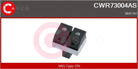 CWR73004AS CASCO Выключатель, стеклолодъемник (фото 1)