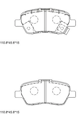 KD1789 ASIMCO Комплект тормозных колодок, дисковый тормоз (фото 2)