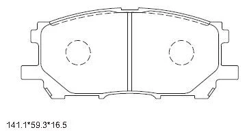 KD2753 ASIMCO Комплект тормозных колодок, дисковый тормоз (фото 2)