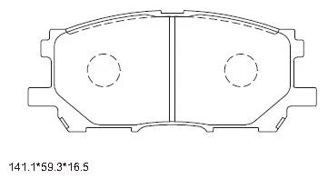 KD2753 ASIMCO Комплект тормозных колодок, дисковый тормоз (фото 3)