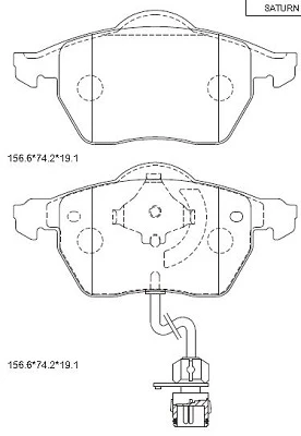 KD7718 ASIMCO Комплект тормозных колодок, дисковый тормоз (фото 3)