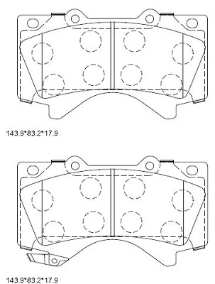 KD2387 ASIMCO Комплект тормозных колодок, дисковый тормоз (фото 2)