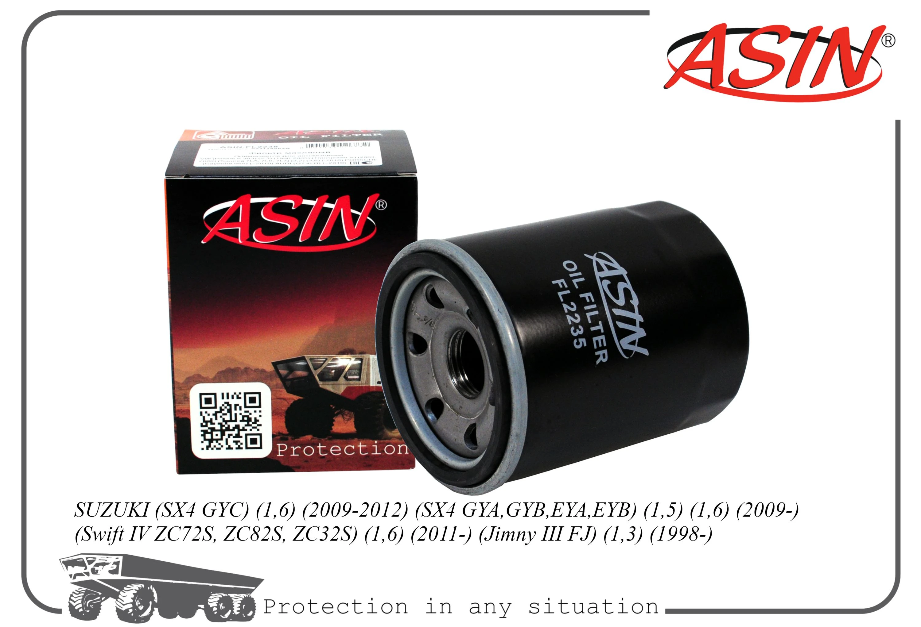 ASIN.FL2235 ASIN Фильтр масляный (фото 1)