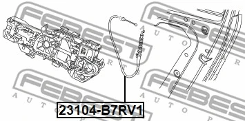23104-B7RV1 FEBEST Трос, замок двери (фото 1)