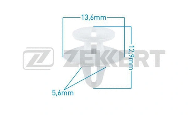 BE-1620 ZEKKERT Зажим, молдинг / защитная накладка (фото 1)