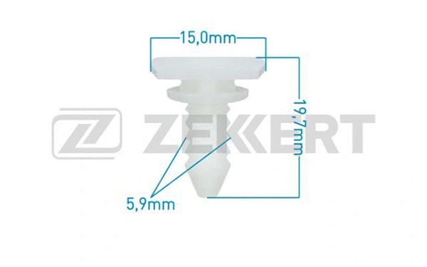 BE-1723 ZEKKERT Зажим, молдинг / защитная накладка (фото 1)
