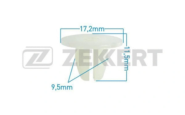 BE-2180 ZEKKERT Зажим, молдинг / защитная накладка (фото 1)