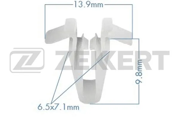 BE-3217 ZEKKERT Зажим, молдинг / защитная накладка (фото 1)