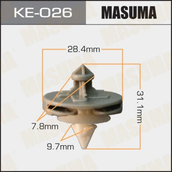 KE026 MASUMA Зажим, молдинг / защитная накладка (фото 1)