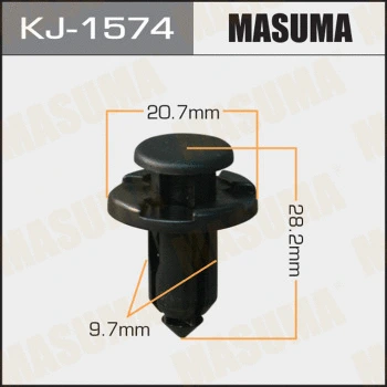 KJ-1574 MASUMA Зажим, молдинг / защитная накладка (фото 1)