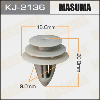KJ-2136 MASUMA Зажим, молдинг / защитная накладка (фото 1)