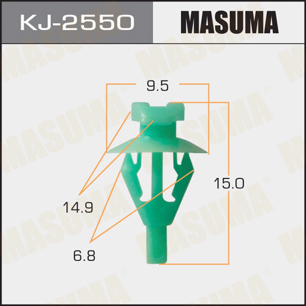 KJ-2550 MASUMA Зажим, молдинг / защитная накладка (фото 1)
