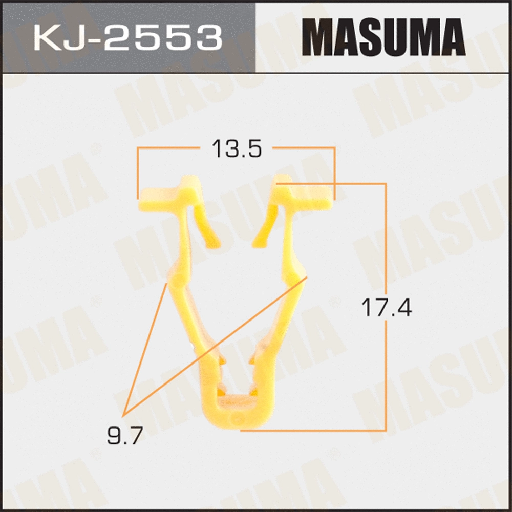 KJ-2553 MASUMA Зажим, молдинг / защитная накладка (фото 1)