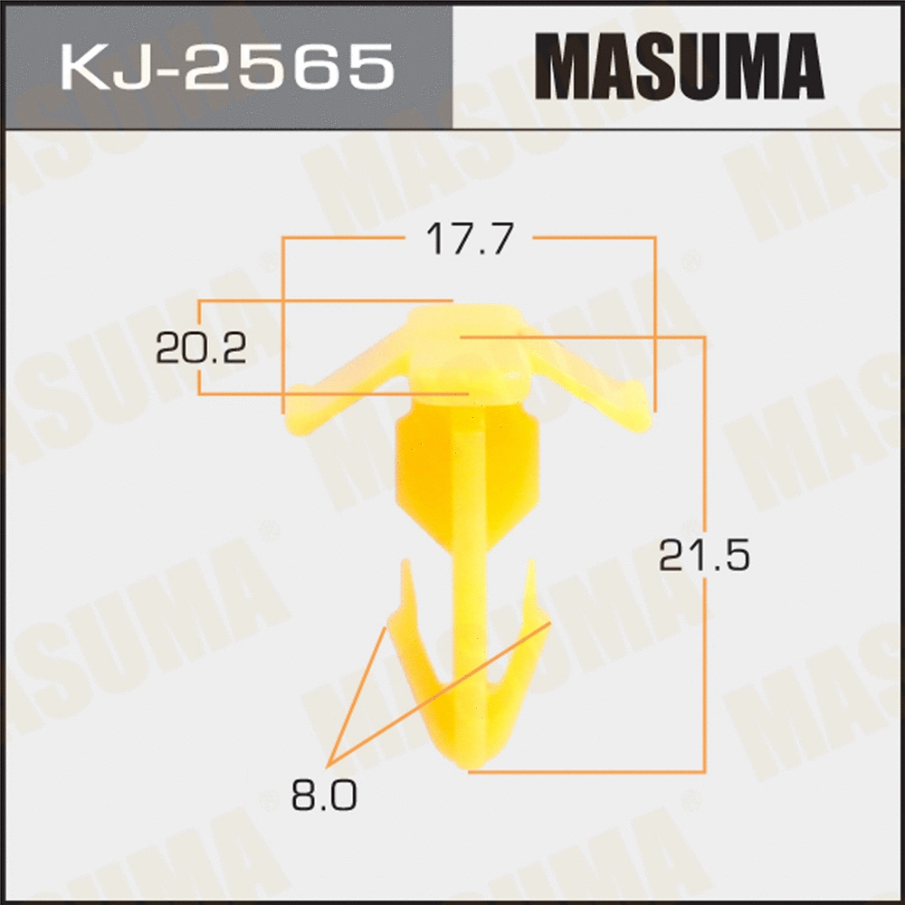 KJ-2565 MASUMA Зажим, молдинг / защитная накладка (фото 1)