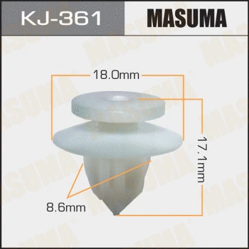 KJ361 MASUMA Зажим, молдинг / защитная накладка (фото 1)