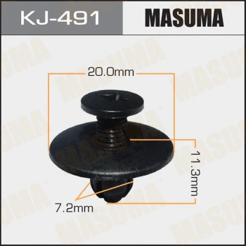 KJ491 MASUMA Зажим, молдинг / защитная накладка (фото 1)