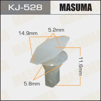 KJ528 MASUMA Зажим, молдинг / защитная накладка (фото 1)