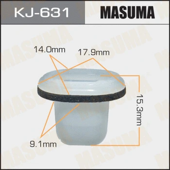 KJ-631 MASUMA Зажим, молдинг / защитная накладка (фото 1)