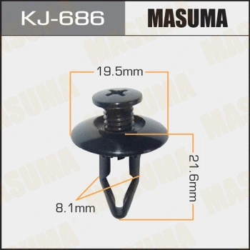 KJ-686 MASUMA Зажим, молдинг / защитная накладка (фото 1)