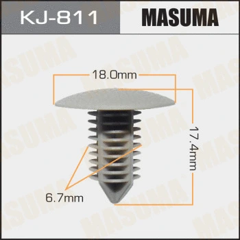 KJ811 MASUMA Зажим, молдинг / защитная накладка (фото 1)