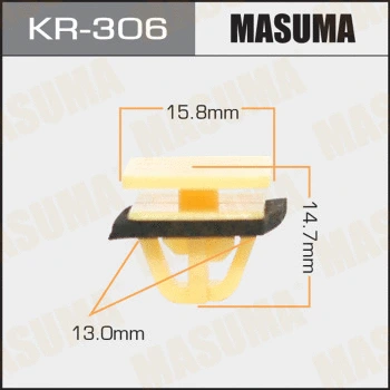 KR-306 MASUMA Зажим, молдинг / защитная накладка (фото 1)