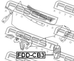 FDD-CB3 FEBEST Буфер, капот (фото 2)