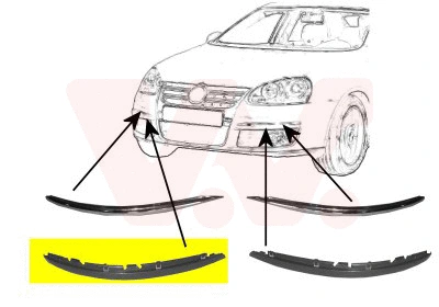 5886482 VAN WEZEL Облицовка, бампер (фото 1)