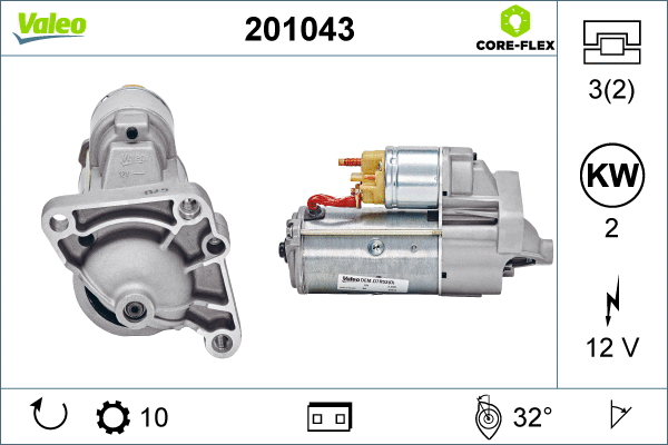 201043 VALEO Стартер (фото 4)