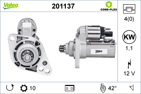 201137 VALEO Стартер (фото 1)