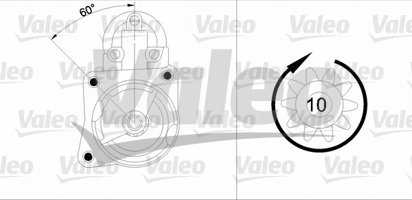 433347 VALEO Стартер (фото 1)