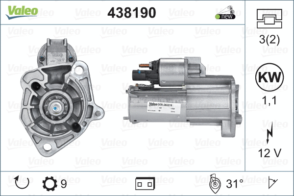 438190 VALEO Стартер (фото 4)