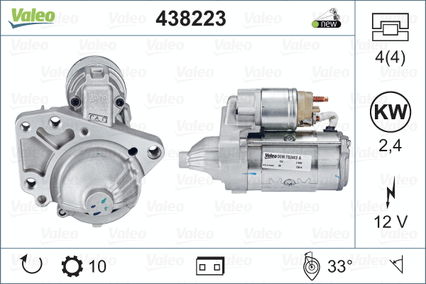 438223 VALEO Стартер (фото 4)