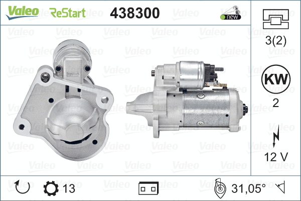 438300 VALEO Стартер (фото 1)