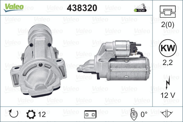 438320 VALEO Стартер (фото 1)