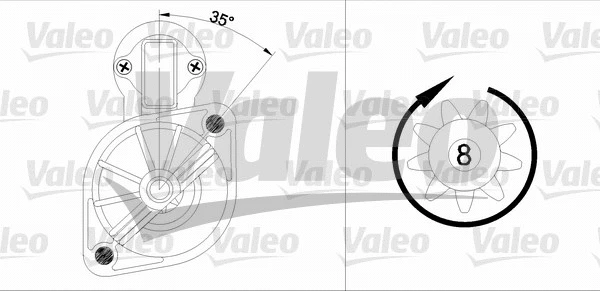 455562 VALEO Стартер (фото 1)