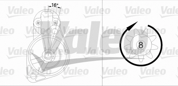 455608 VALEO Стартер (фото 1)