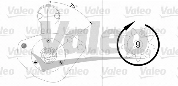 455744 VALEO Стартер (фото 1)