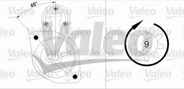 455881 VALEO Стартер (фото 1)