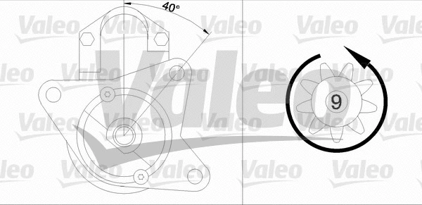 458168 VALEO Стартер (фото 1)